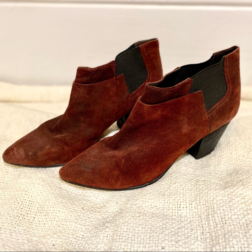 Square heeled booties, Belle by Sigerson Morrison size 8